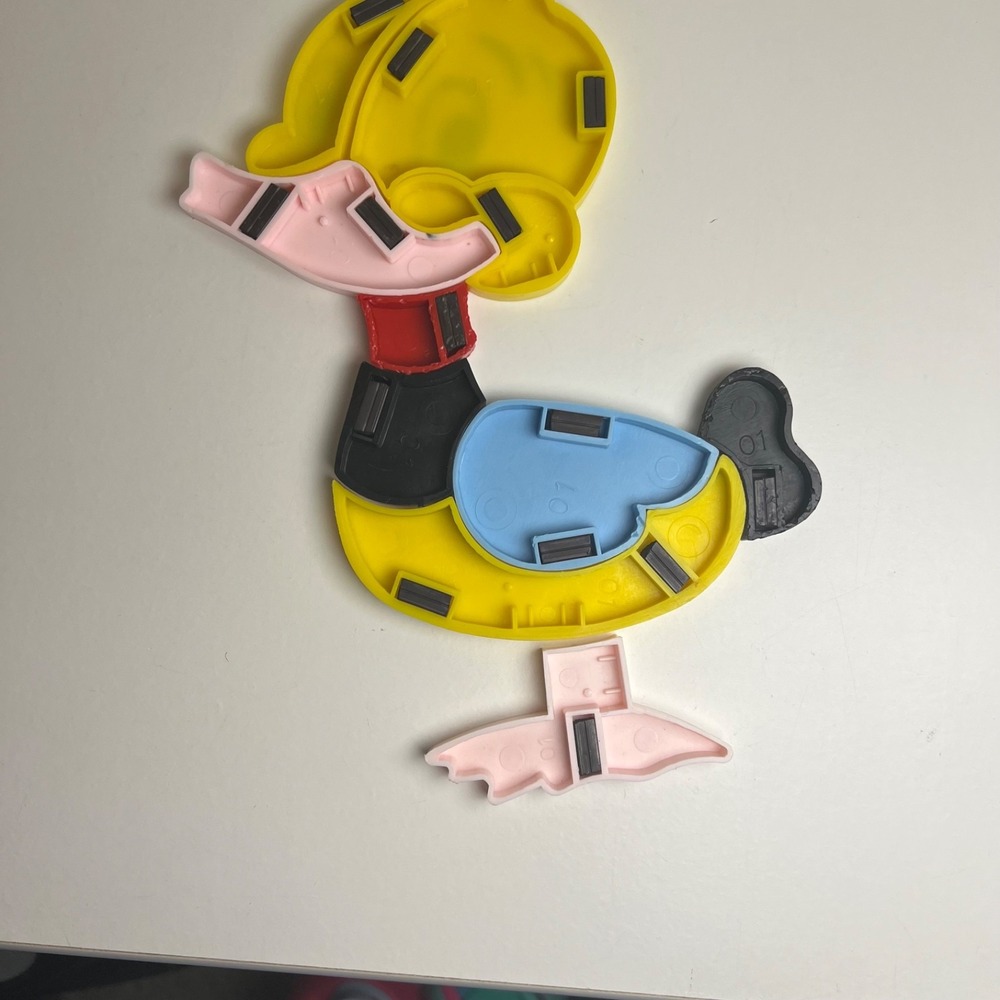 Vintage Duck Child Guidance Toys Plastic Tray Puzzle 1962 - Picture 10 of 10